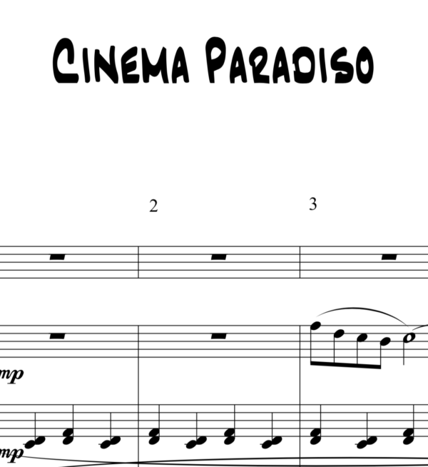 Cinema Paradiso Score Image