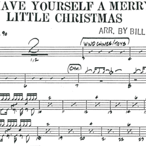 Have Yourself A Merry Little Christmas Score Image