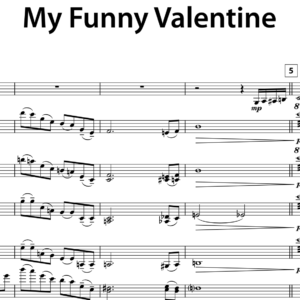 My Funny Valentine Score Image