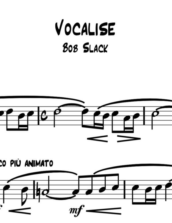Vocalise Score Image